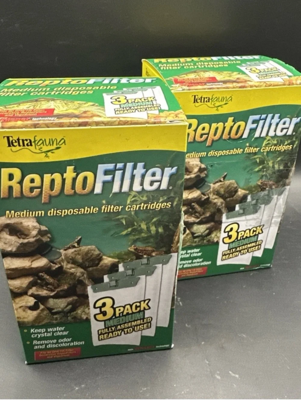 ReptoFilter Medium Disposable Filter Cartridges - Green (3 Pack)